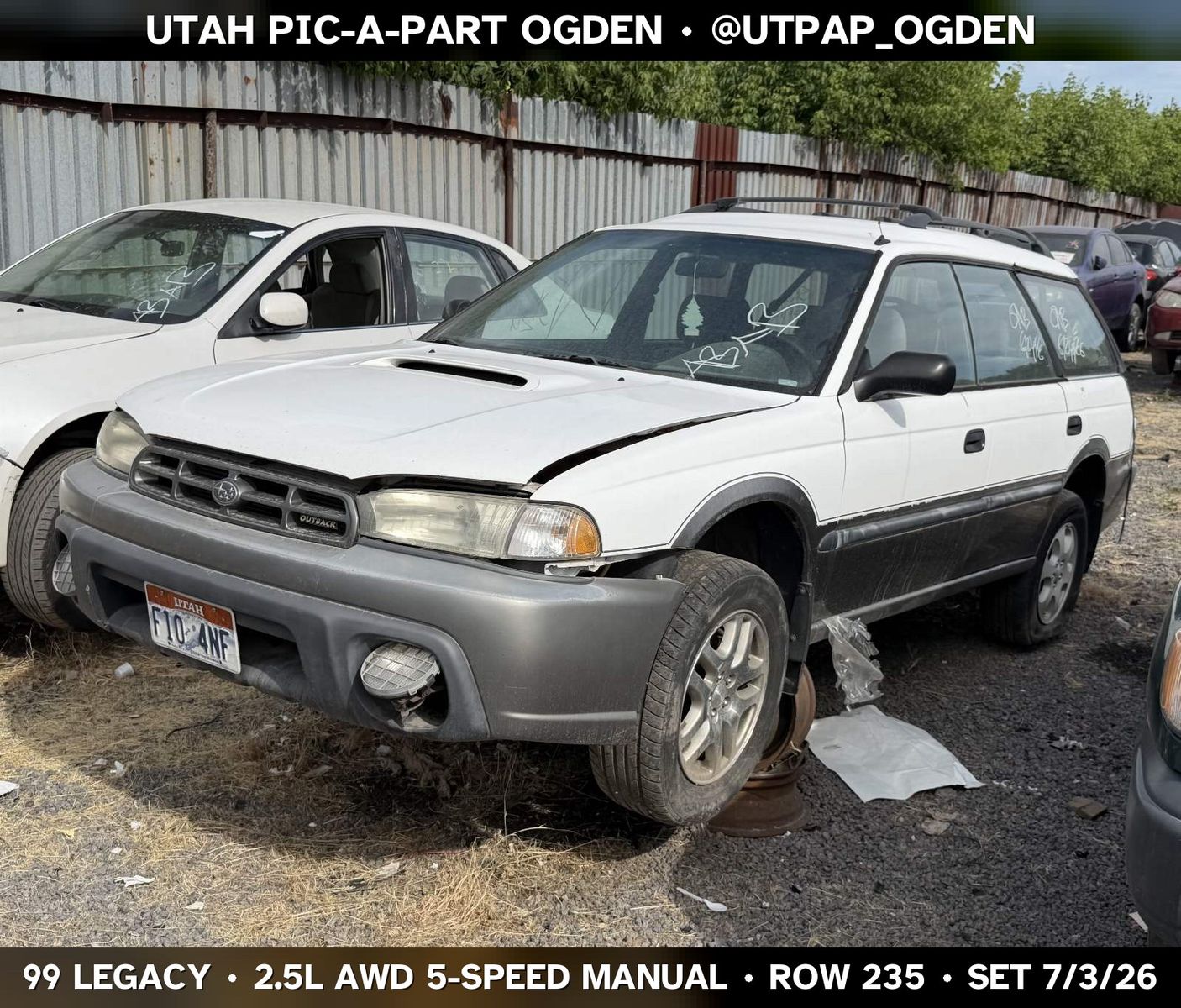 1999 Subaru Legacy Parts - UTPAP Ogden