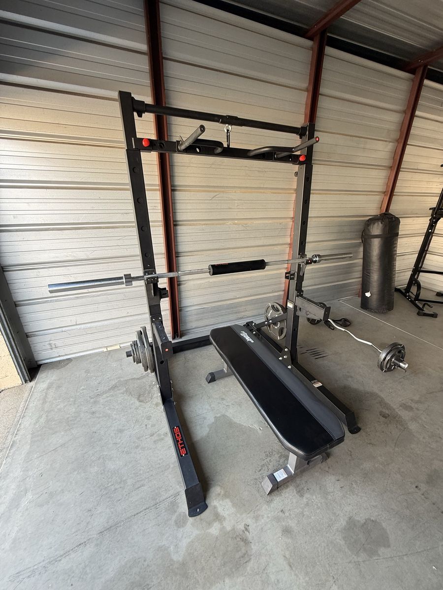 ETHOS Half Squat Rack with Weight Set - Home Gym Set
