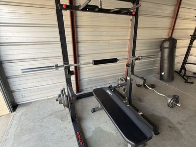 ETHOS Half Squat Rack with Weight Set - Home Gym Set
