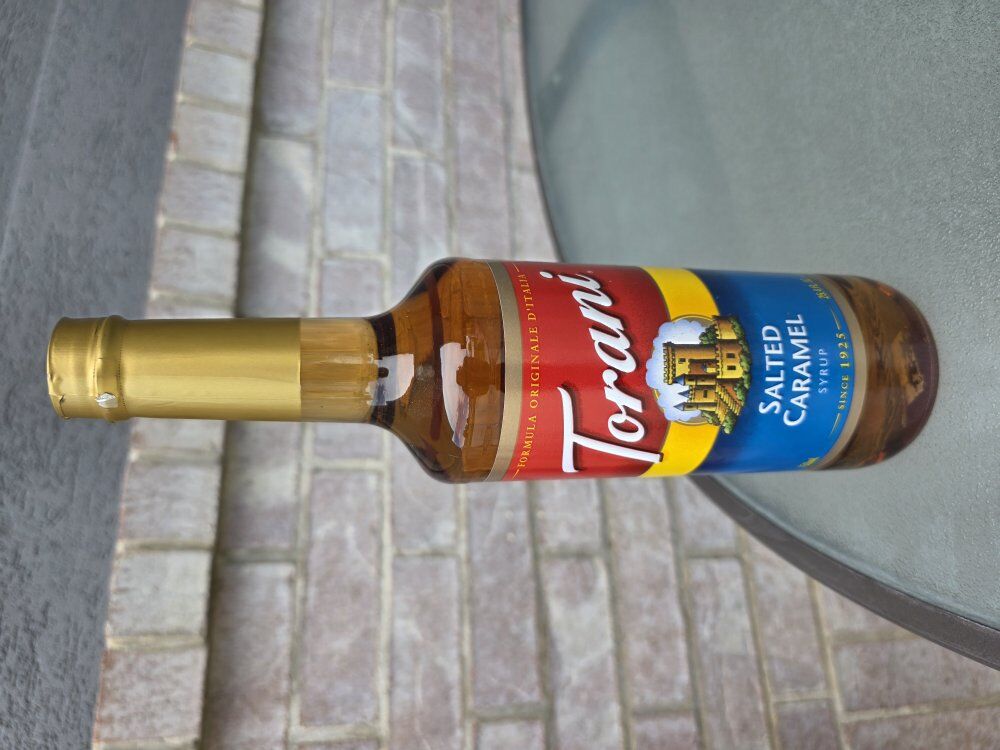 Torani salted caramel syrup.