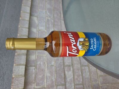Torani salted caramel syrup.