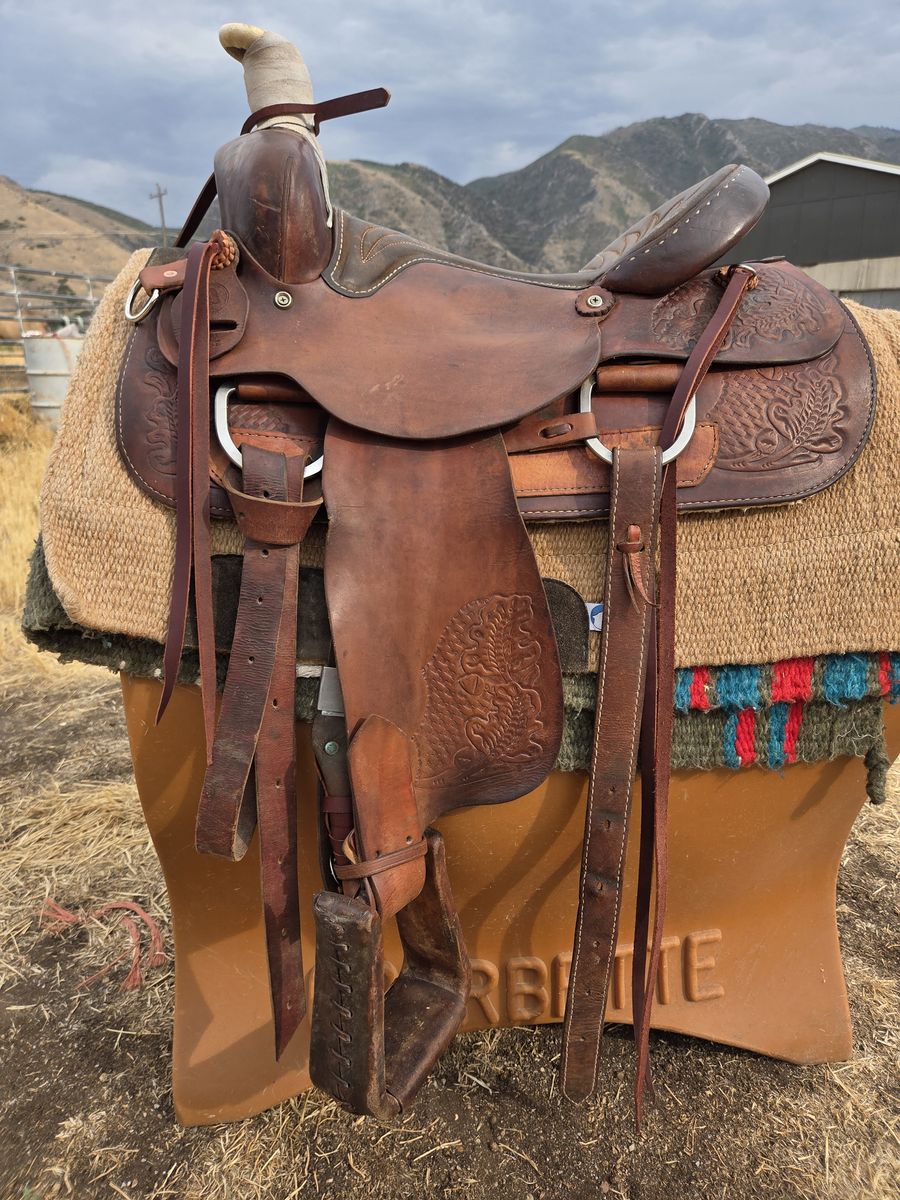 16" American Roping Saddle, Solid Wood Tree, Ready for the Mountains