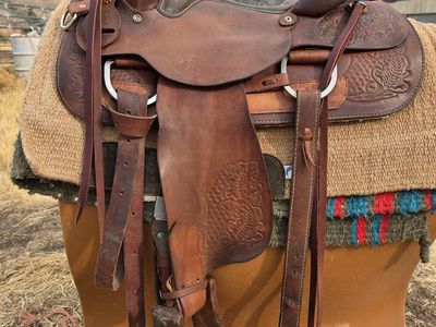 16" American Roping Saddle, Solid Wood Tree, Ready for the Mountains