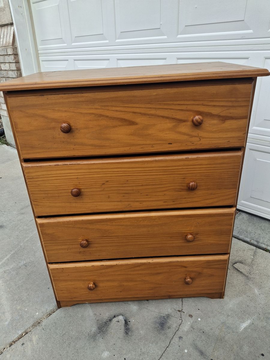all wood 4 drawers kids dresser