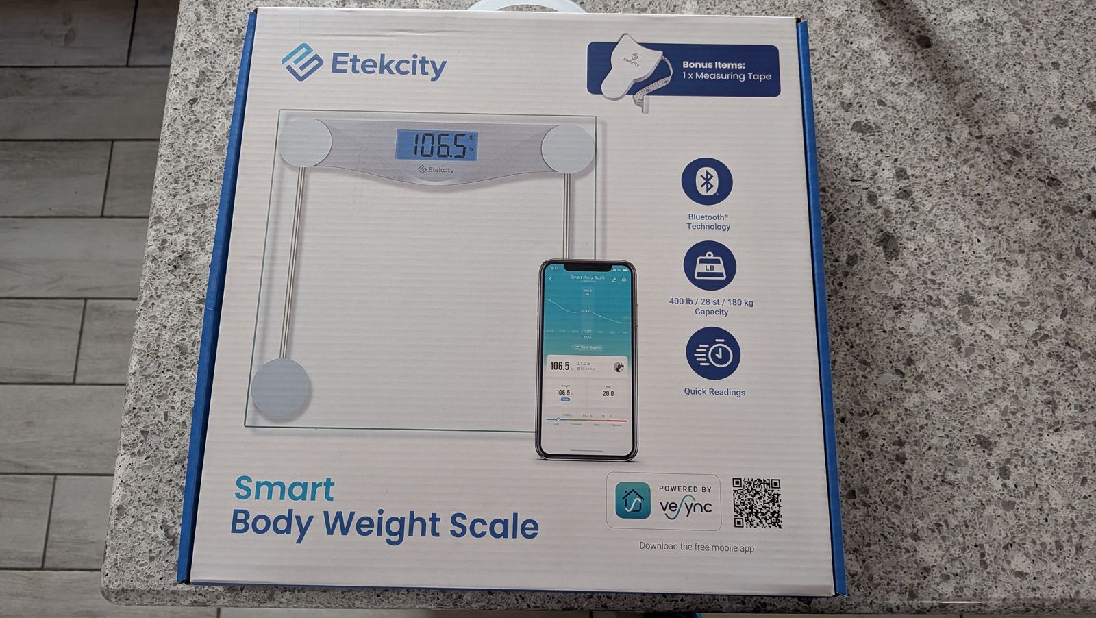 Etekcity Smart Body Weight Scale
