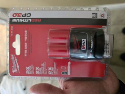 Milwaukee brand new M12 CP 3.0 batteries