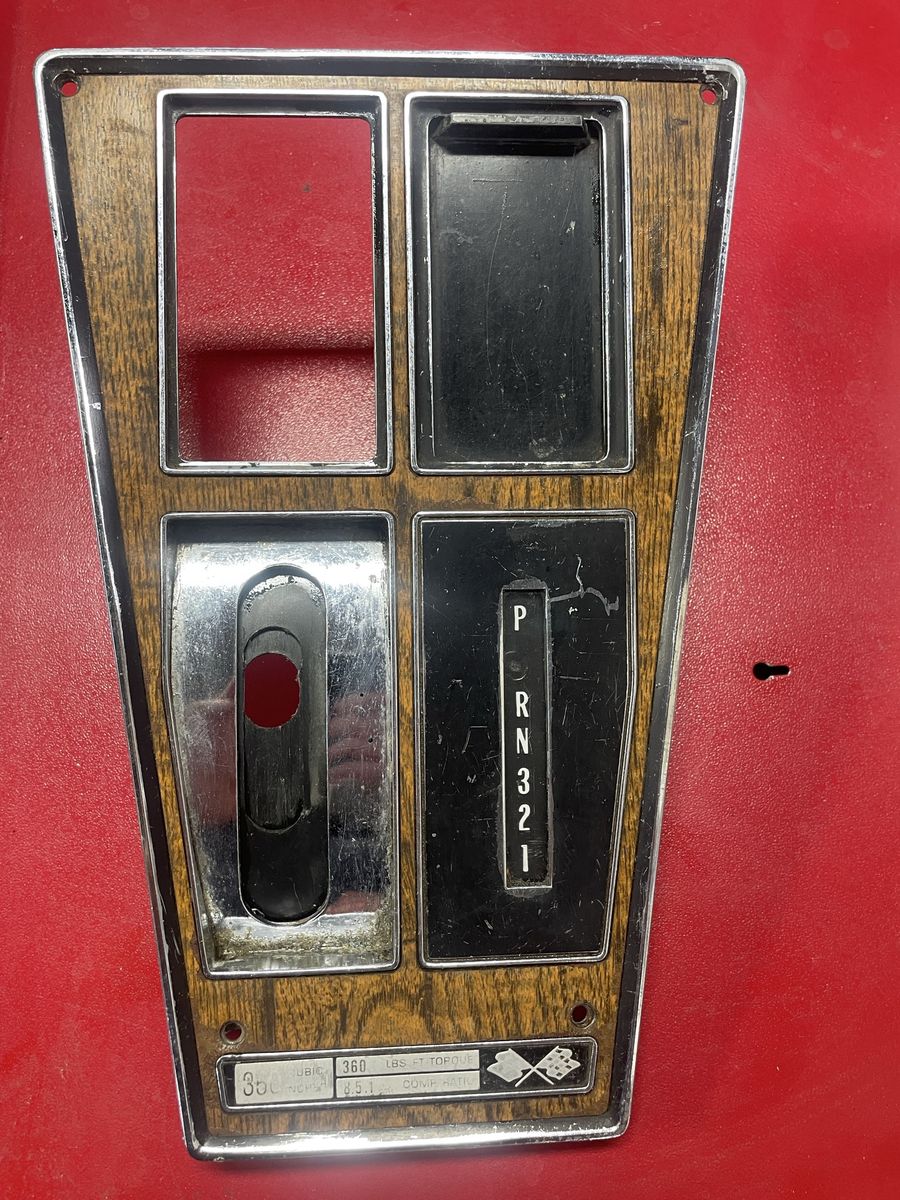 1972-76 Corvette Shift Plate
