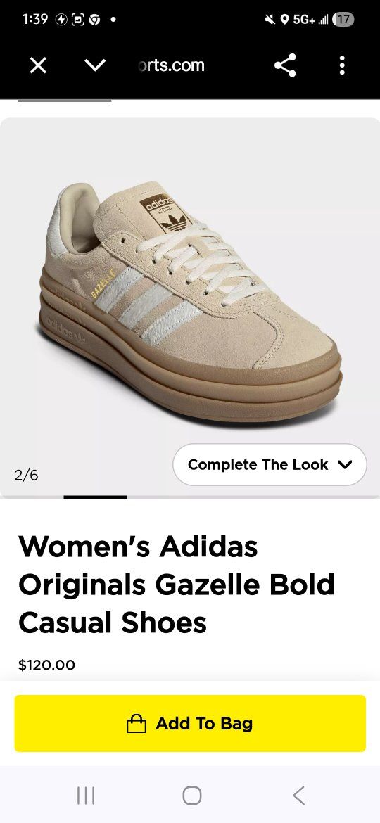 Women's Adidas Originals Gazelle Bold Casual Shoes - Size 5.5