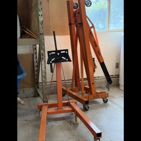 Central Hydraulics Engine Hoist & Engine Stand Combo