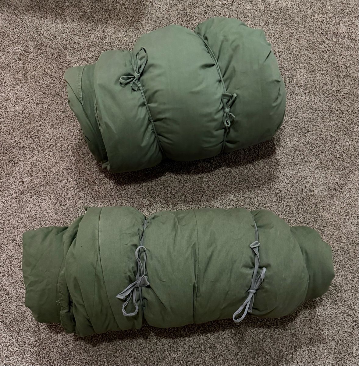 2 Army sleeping bags