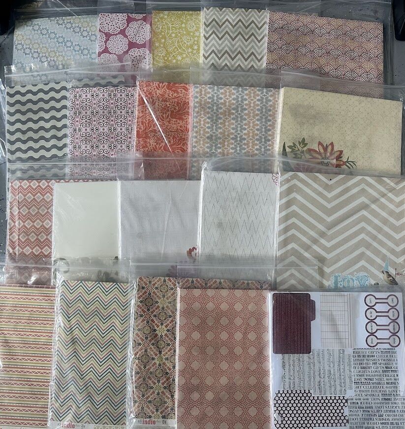 HUGE LOT OF 20 PACKS OF 12x12 SCRAPBOOKING CARDSTOCK RETAIL FOR OVER $500/NEW