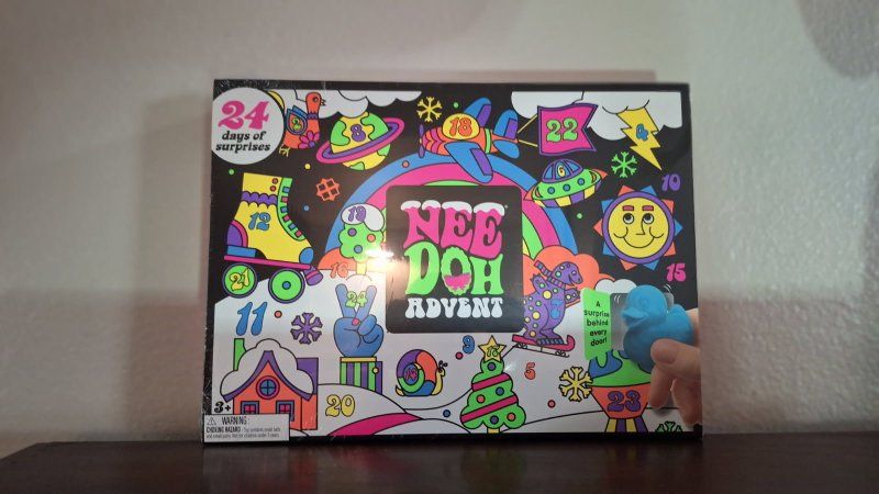 NeeDoh Advent Calendar 24 Days of Surprises Fidget Toys Christmas Countdown New Sealed