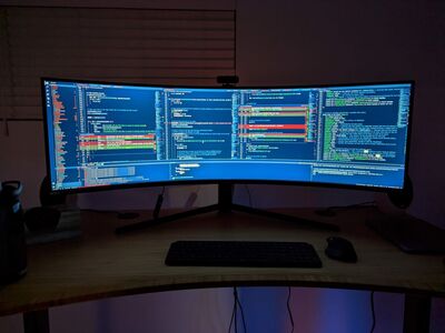49" Samsung Odyssey G9 Curved Gaming Monitor RGB Lighting