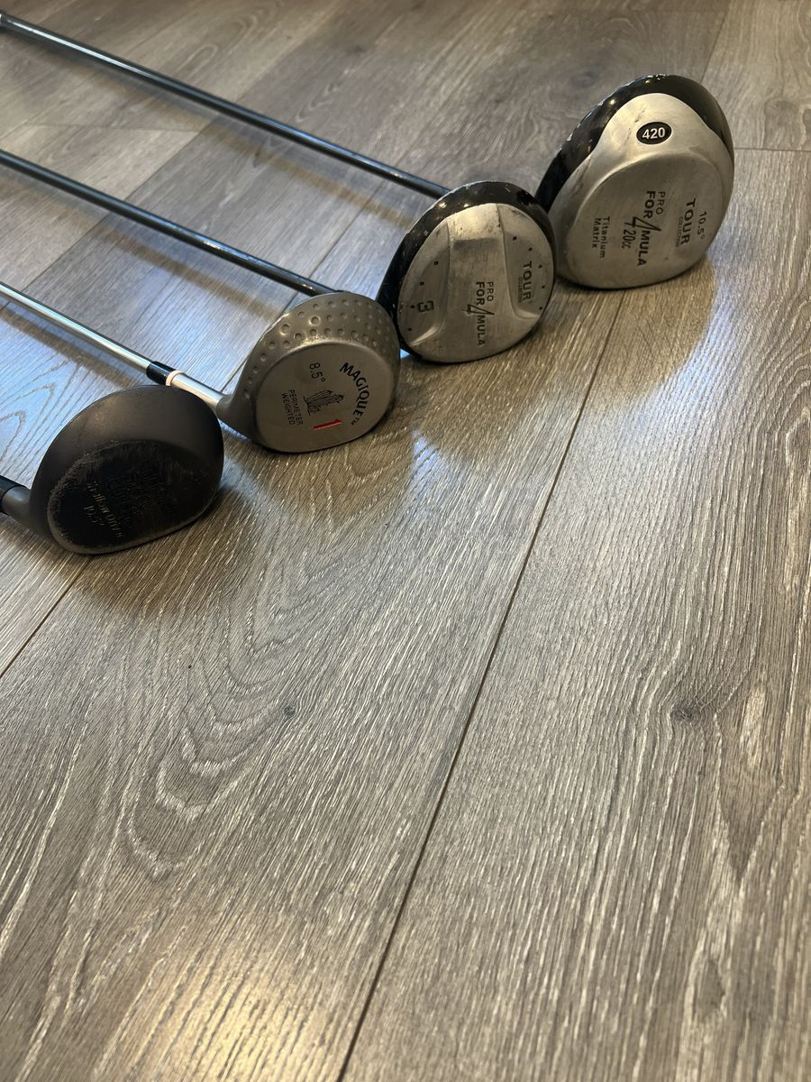 Complete 4-Piece Golf Woods Set (Drivers & Fairway Woods) - Great Starter Set