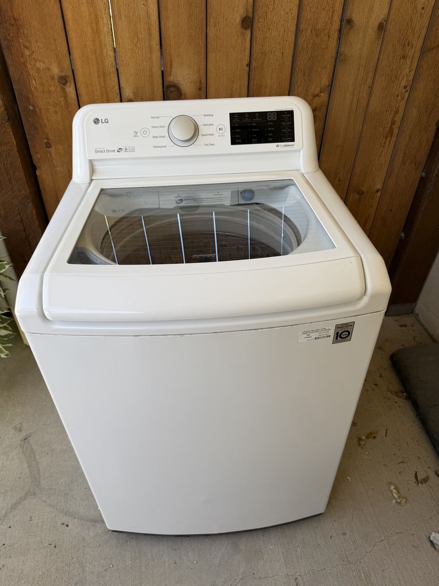 LG WT1700CW HE Top Load Washer - White, Inverter Direct Drive, TrueBalance System