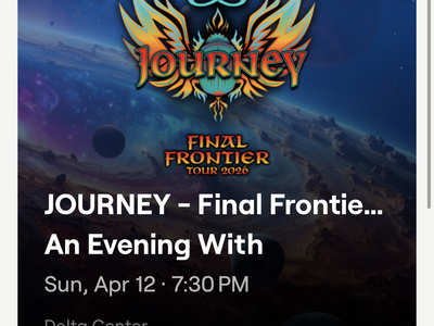 Floor Tickets to Journey