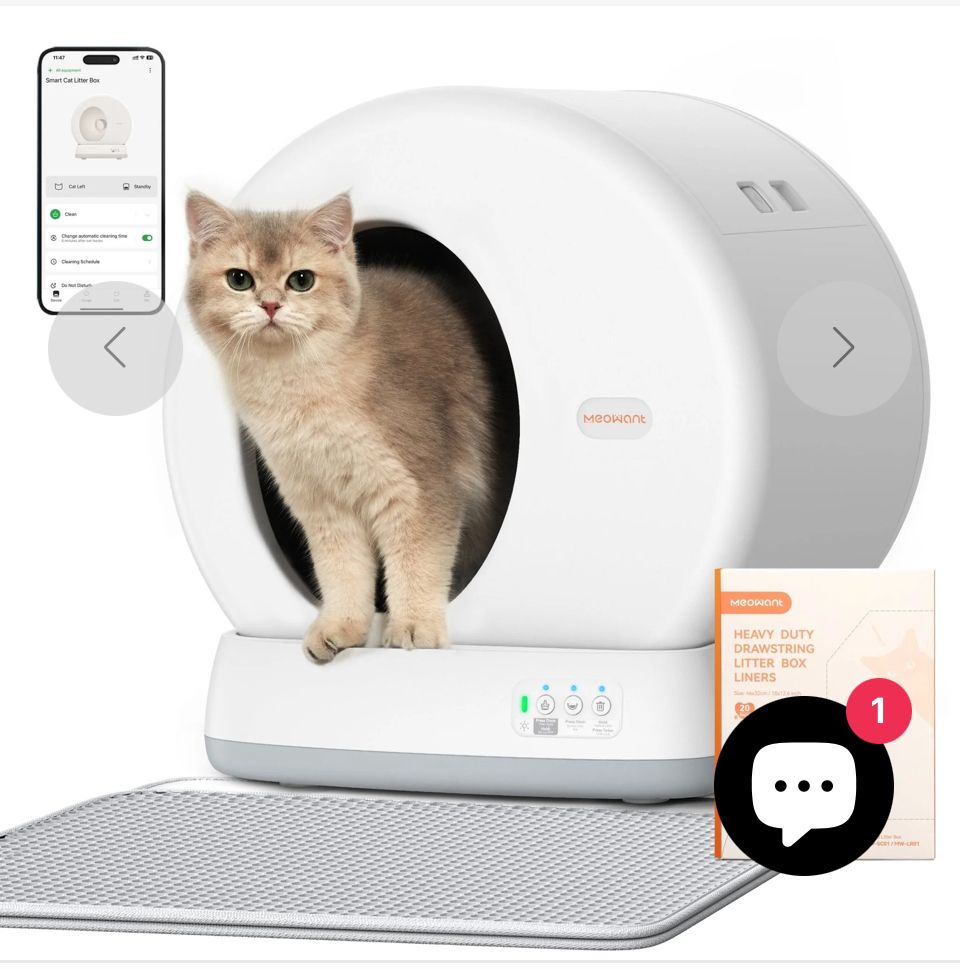 New Meowant Smart Self-Cleaning Cat Litter Box