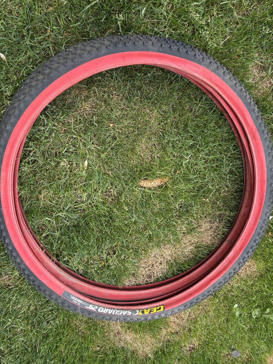 A set of mountain bike tires brand new needs a clean up and ready to go. 29x2.0  40.00  cash only