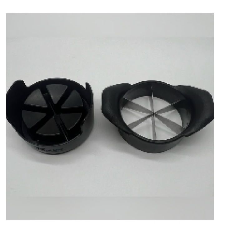 Pampered Chef vegetable cutter with 6 serrated blades Black