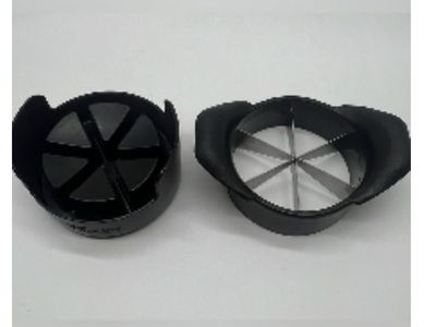 Pampered Chef vegetable cutter with 6 serrated blades Black