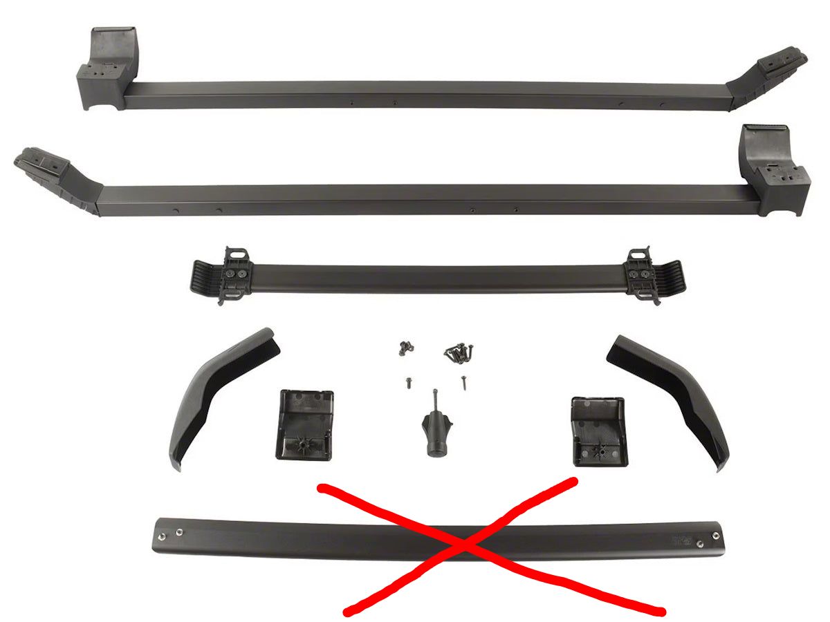 FORD OE ROOF RACK W/ SIDE RAILS & CROSSBARS 2 DR HARDTOP MISSING PART