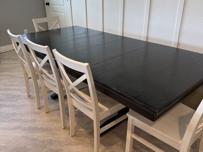 Farmhouse table and chairs