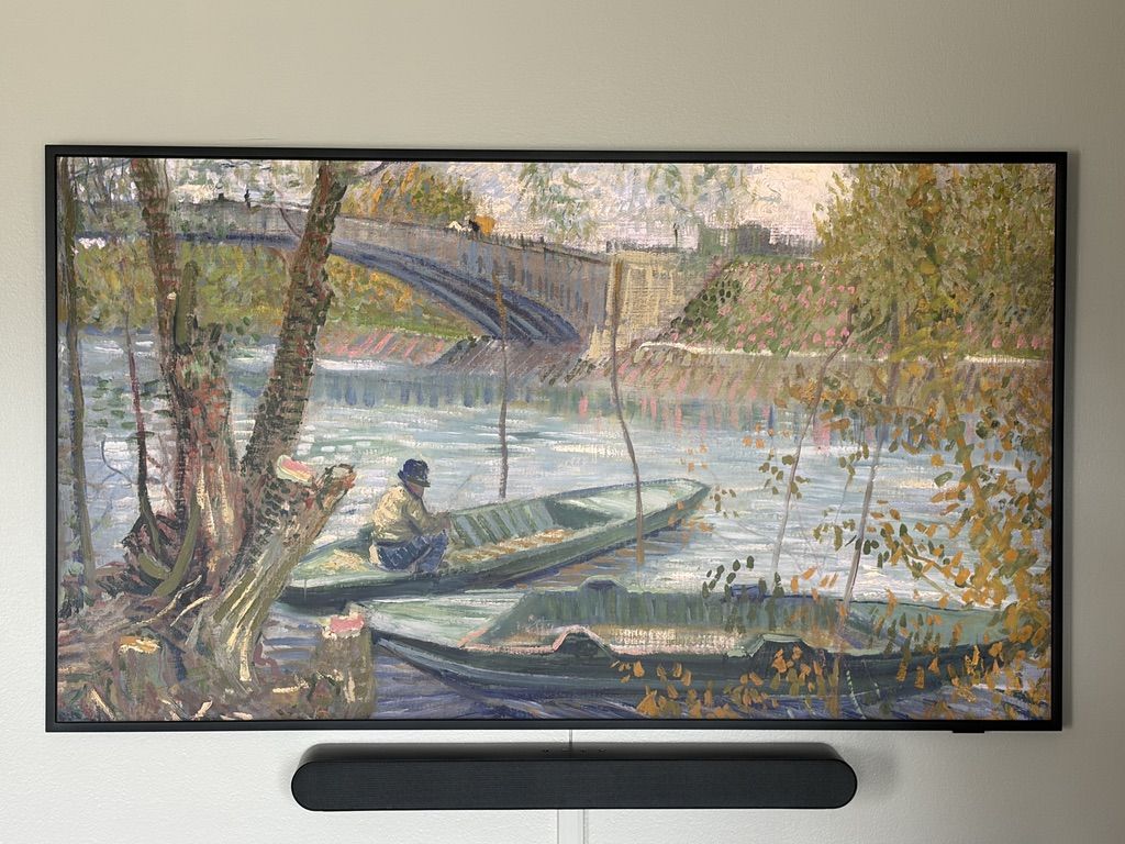 Samsung 55" The Frame QLED TV Bundle - Soundbar, Slim Mount, One Connect - Like New
