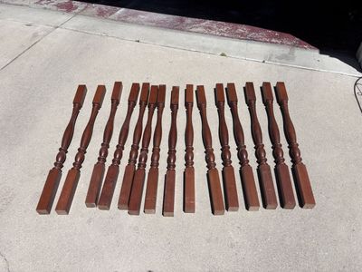 15 Cherrywood stair balusters