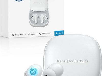 NEW Anfier M3 AI Translator Earbuds Real Time, Online Translation Device in 144 Languages & Accents, 3-in-1 Two-Way Audifonos