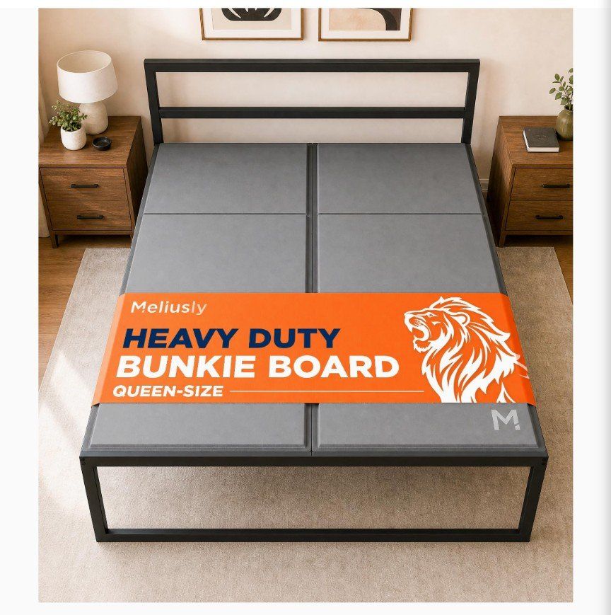 Meliusly Heavy Duty Bunkie Board Queen Size (60x80)