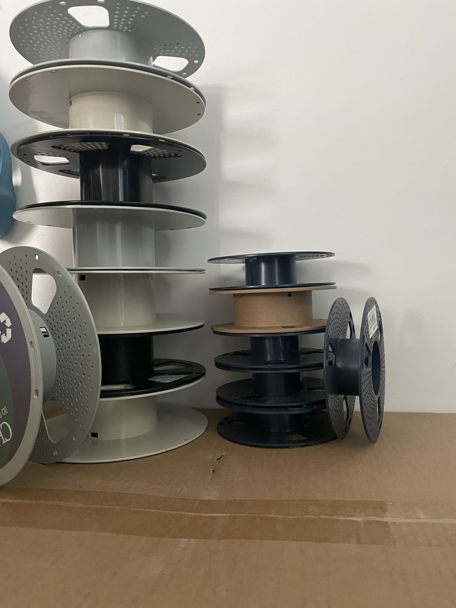 Empty 3D Printer Filament Spools