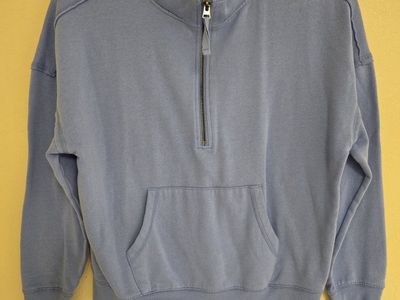 Maurices Light Blue Quarter Zip Sweatshirt Size Small