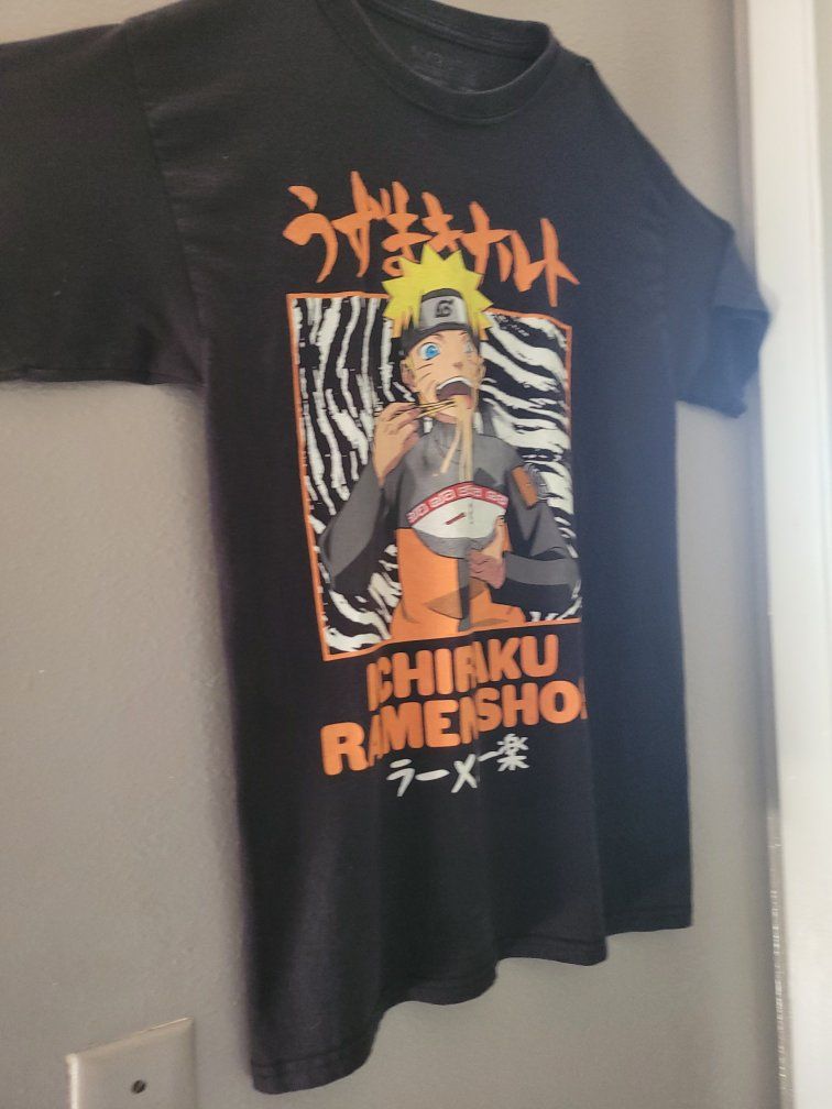 Naruto Ichiraku Ramen Shop Graphic T-Shirt Black Medium