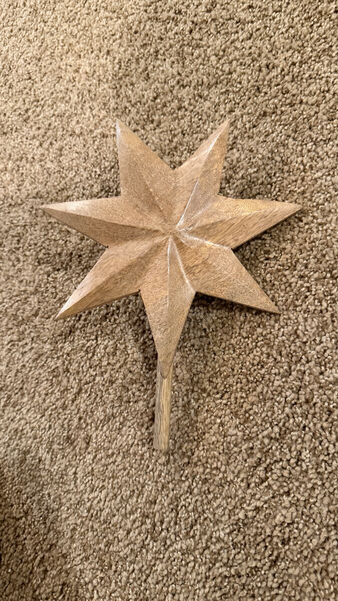 McGee and Co wooden star tree topper