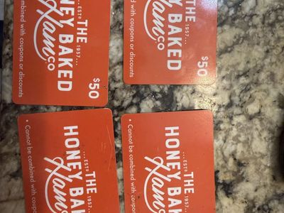4x Honey Baked Ham Co. $50 Gift Cards - Total $200