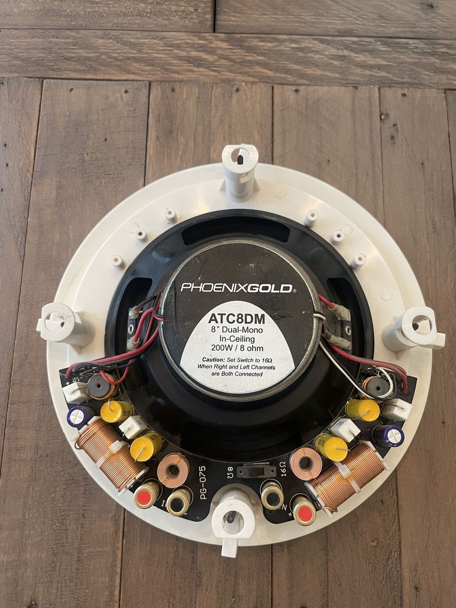 (4) 8" In ceiling speakers.