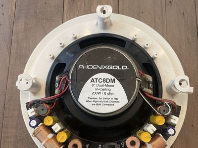 (4) 8" In ceiling speakers.