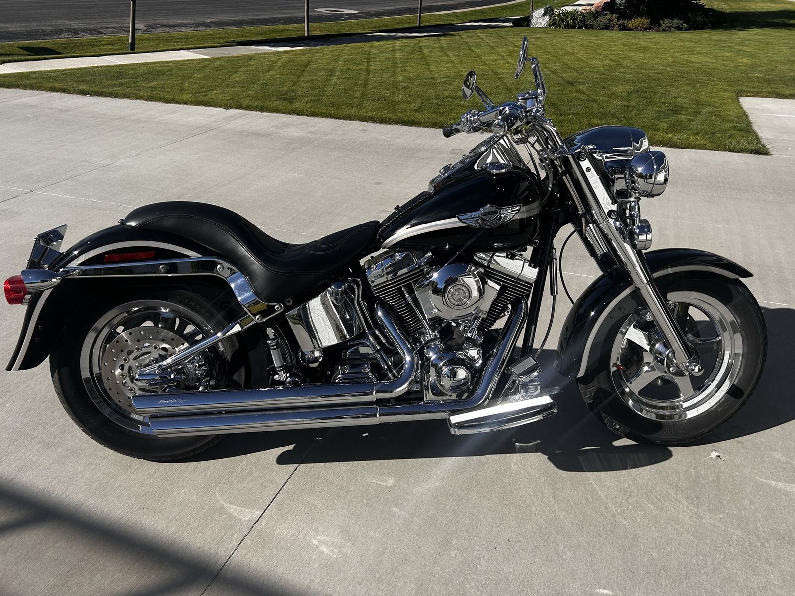 2003 Harley Fatboy low miles and lots of chrome