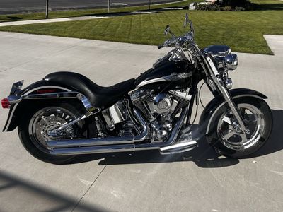 2003 Harley Fatboy low miles and lots of chrome