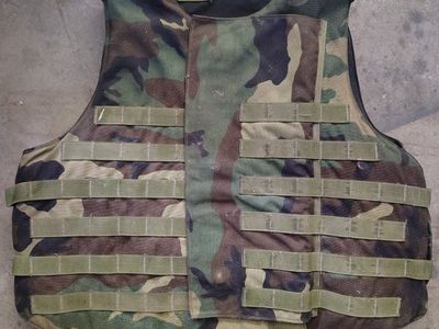 Point Blank Interceptor OTV Woodland Camo Body Armor Vest Medium (Chest 37-41") Military Surplus