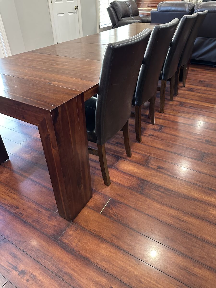 4 Faux Leather Chairs