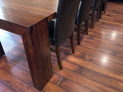 4 Faux Leather Chairs