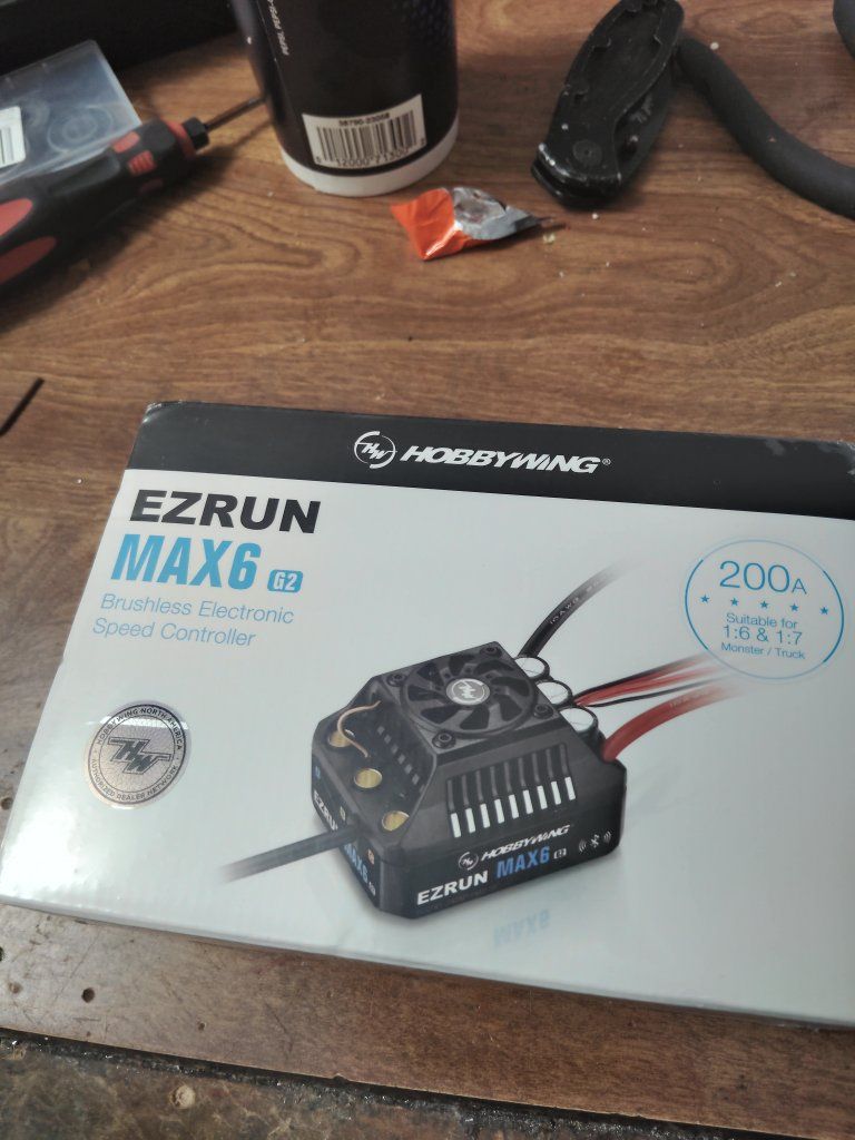 Hobbywing EzRun MAX6 G2 Brushless Electronic Speed Controller 200A 1/6 1/7 RC