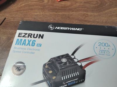 Hobbywing EzRun MAX6 G2 Brushless Electronic Speed Controller 200A 1/6 1/7 RC