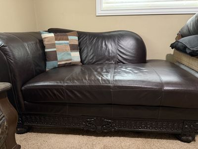 Leather Chaise