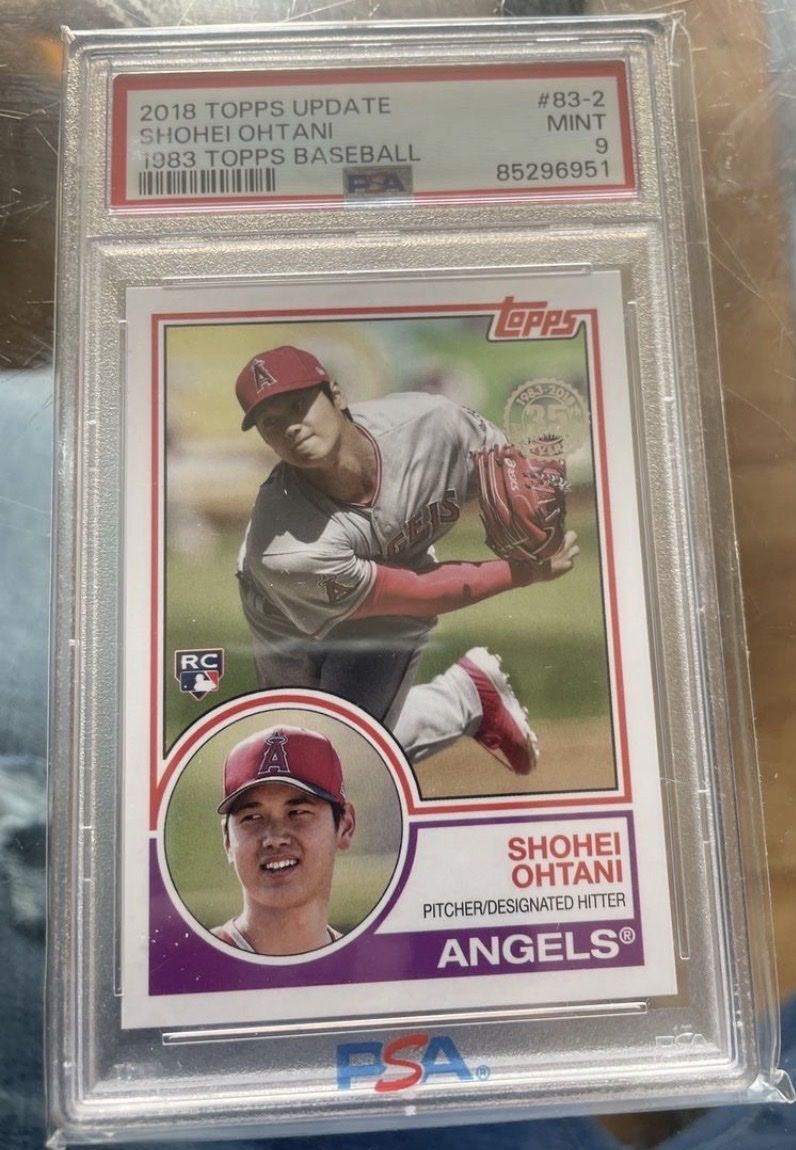 2018 Topps Update Shohei Ohtani #83-2 PSA 9 Mint Baseball Card