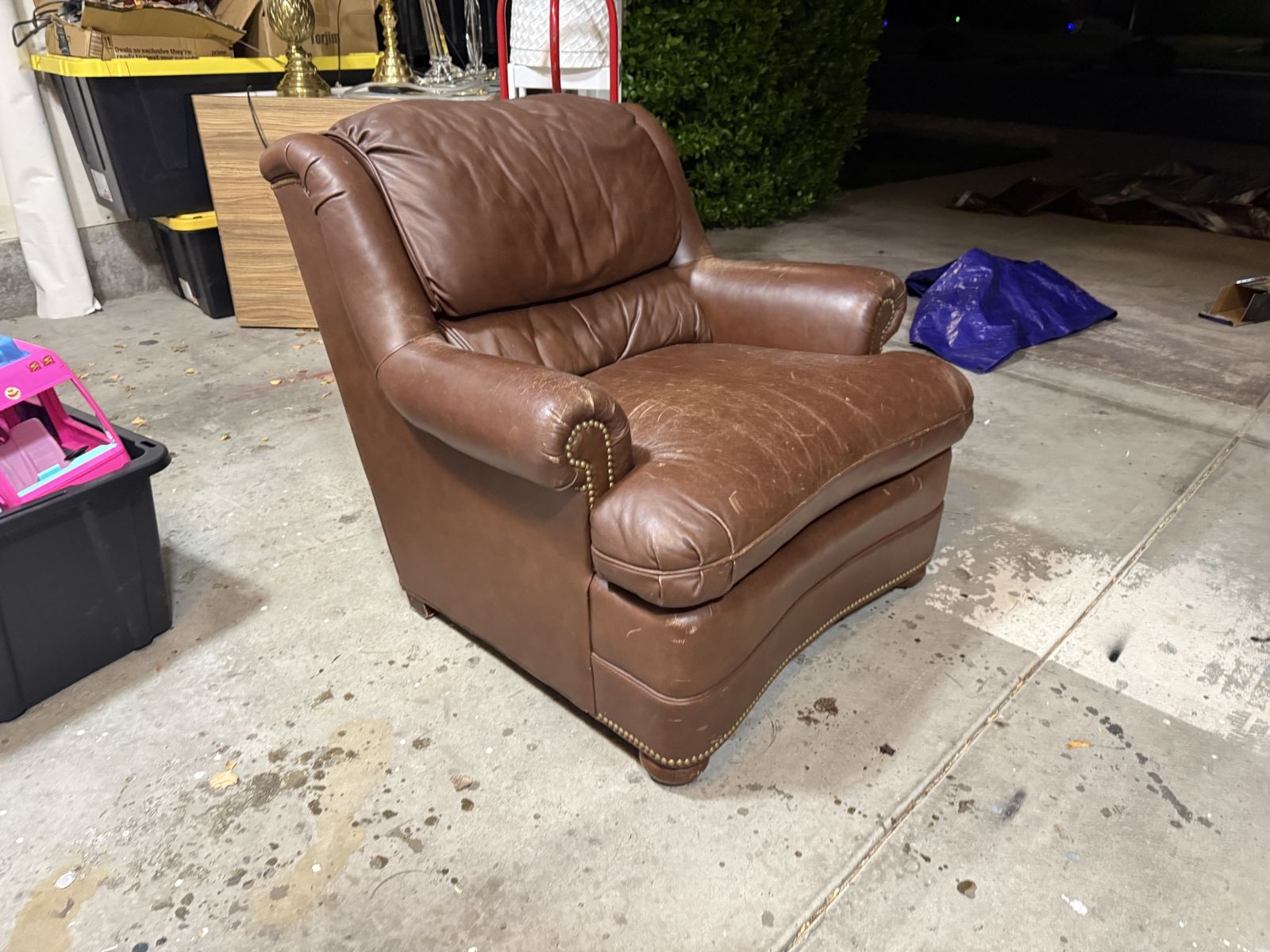 Leather Henredon Chair