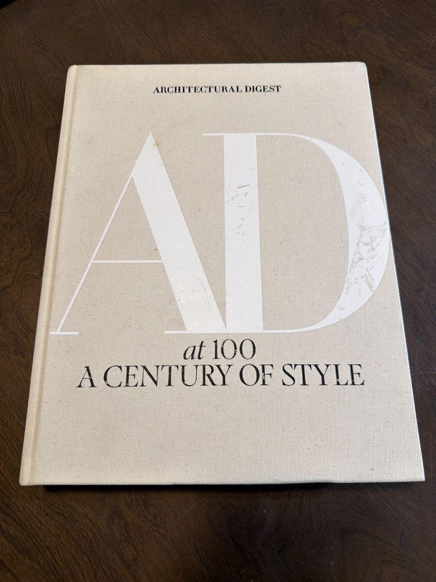 Architectural Digest AD at 100: A Century of Style Hardcover Book Abrams New York Home Decor