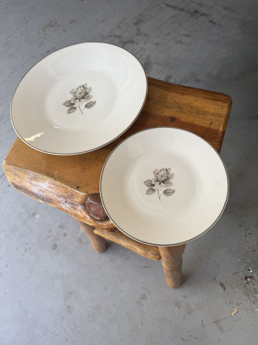Porcelain Dishes - 9 large and 9 Small Plates