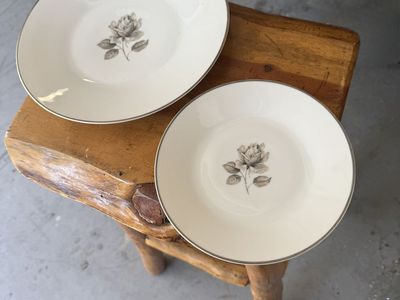Porcelain Dishes - 9 large and 9 Small Plates
